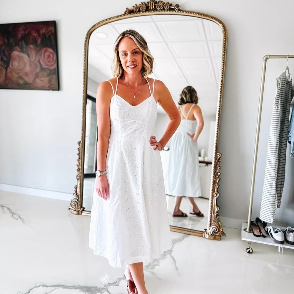 A New Day White Midi Dress